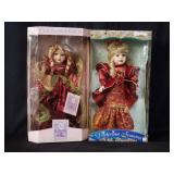 Pair of vintage porcelain dolls - Victorian