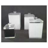 Vintage 4pc. Lucite canister set