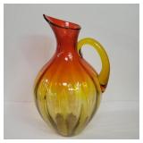 Vintage Handblown glass pitcher