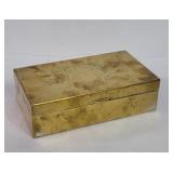 Vintage brass jewelry box