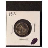 1863 Indian Head Cent coin