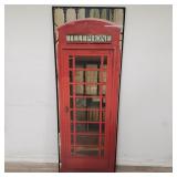 Large framed English telephone booth print