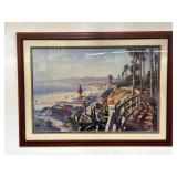 California beach scene print
