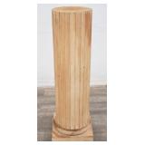 Italian wood column pedestal