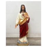 Sacred heart of Jesus statue, 32ï¿½ h.