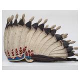 Vintage large fiberglass Native American headress