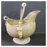 Vintage brass coal scuttle