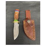 Damascus steel knife