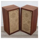 Pair of Wharfedale walnut speakers
