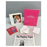 Group of vintage Playboy Mansion memorabilia