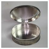 Vintage silver plated jewelry box