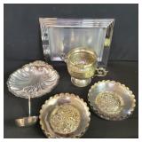 Box of silver plated ware  box lot