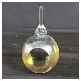 Signed Studio art glass cologne bottle