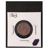 1863 Indian Head Cent coin