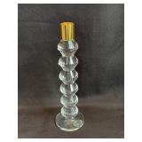 Glass crystal candle holder