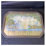 Vintage framed Rachel At Dawn art print