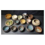 Group of pottery, cups, vases