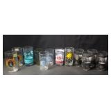 Group of twelve collectors glass cups
