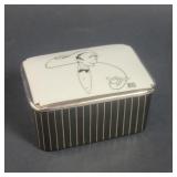 Franklin Mint porcelain music box .