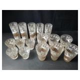 Geoup of mid century glassware