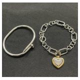 Group of heart bracelets