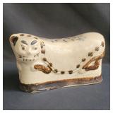 Vintage Asian pottery head rest