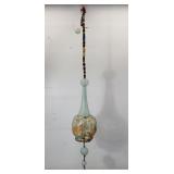 Custom hand blown hanging light fixture from the