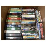 DVDS pre-owned, large box two layers deep (box)