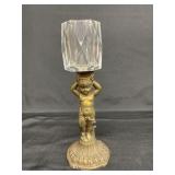 Vintage Cherub candle holder