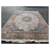 Large vintage area rug- 9ft X 13ft.