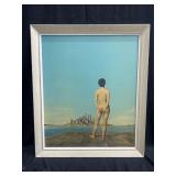 Framed print on board of "Not Guilty"