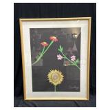 Framed signed mixed media