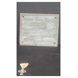 Edison high school class of 1947 bronze plaque