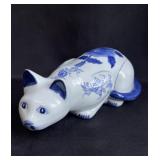 Porcelain cat figurine