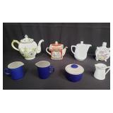 Group of ceramic teapots etc