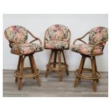 3 vintage bentwood bar stools