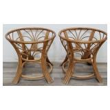Pair of vintage bentwood side tables