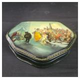 Vintage signed Russian Handpainted lacquer box