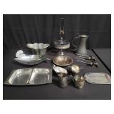 Group of miscellaneous silver plated serving items