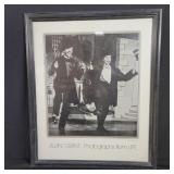 Allan Grant signed print under glass