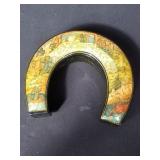 Signed vintage Russian hand-painted lacquered box