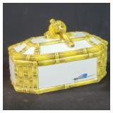 Vintage Italian ceramic jewelry box