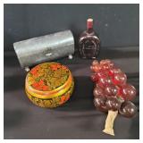 Box of miscellaneous acrylic lucite grapes ,