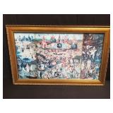 The garden of deathly delights print in frame