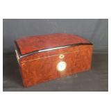 Mahogany cigar humidor with key