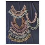 Group of 10 Middle Eastern style beaded necklaces