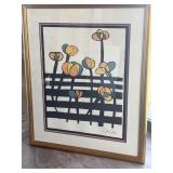 Signed Calder "Flower On A Fence" lithograph