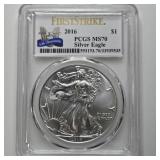 2016 MS70 US Silver Eagle Coin dollar PCGS