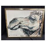 Framed print on canvas