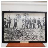 The successful man hunters framed print
